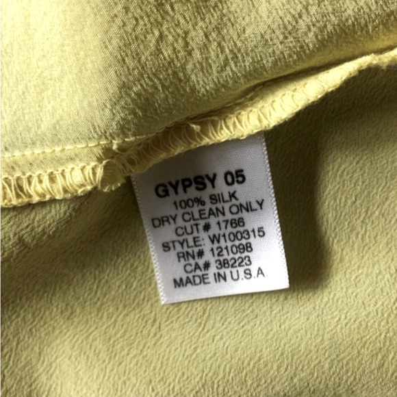GYPSY 05 100% SILK DRESS MADE IN HOLLYWOOD CA USA - Picture 5 of 5